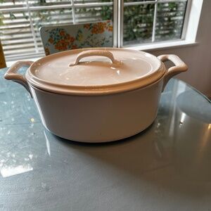 Revol Porcelain White Casserole With A Lid Made in France